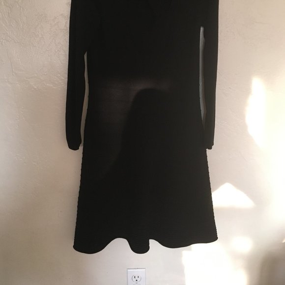 INC International Concepts Black Sweater Dress L - Picture 6 of 8